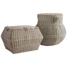 Collin Gray Wicker Storage Baskets