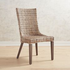 Cantik Gray Wicker Dining Chair
