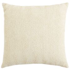 Herringbone Chenille Ivory Pillow