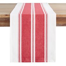 Red Kitchen Stripe 72" Table Runner