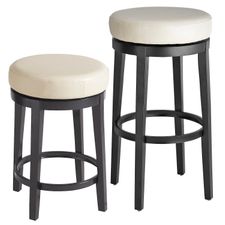 Stratmoor Ivory Swivel Counter & Bar Stool