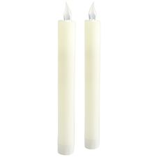 Ivory LED Taper Candle Set 