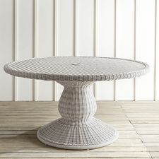 Sunset Pier Parchment 60" Dining Table