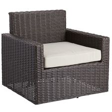 Echo Beach Tobacco Brown Swivel Armchair