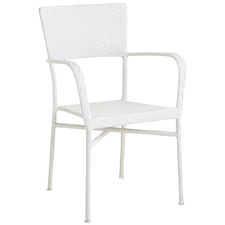 Del Rey White Stacking Chair