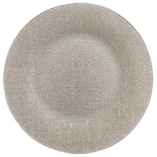 Champagne Glitter Glass Charger Plate