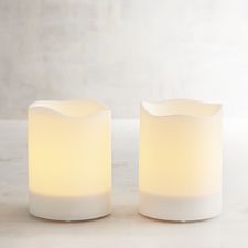 Deco Wick™ 3x4 Outdoor LED Pillar Candle Set