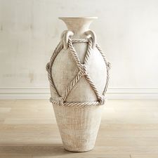 Rope Terracotta Floor Vase