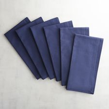 Navy Buffet Napkin Set of 6