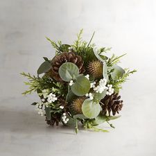 Pinecone & Eucalyptus Decorative Sphere