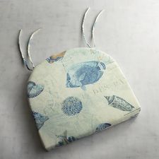 Dining Chair Cushion in Reef Waters