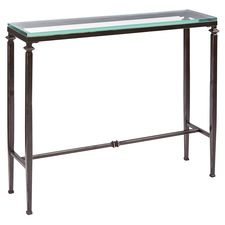 Lincoln Glass Top Console Table