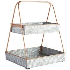 Fritz Galvanized Countertop Storage