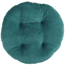 Plush Teal Papasan Stool Cushion