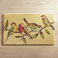 Birdies on Branch Doormat