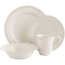 Spice Route Salt White Dinnerware
