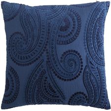 Baroque Paisley Navy Pillow