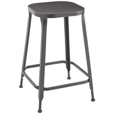 Weldon Gunmetal Backless Counter Stool