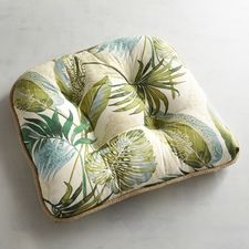 Standard Contour Chair Cushion in Tacori Leaf