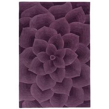 Rose Tufted Aubergine Rug