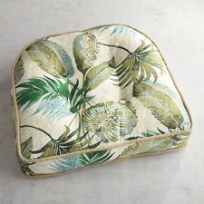 Large Contour Chair Cushion in Tacori Leaf
