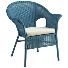 Casbah Ocean Blue Stacking Chair