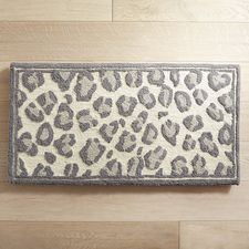 Cloud Step® Leopard Print Memory Foam Rug