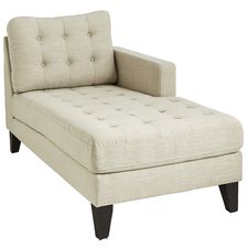 Nyle Stone Gray Right Arm Facing Chaise