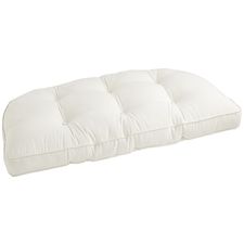 Large Contour Settee Cushion in Cabana Cream