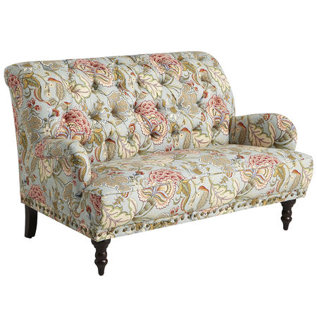 Chas Blue Floral Loveseat