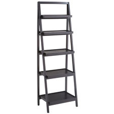 Morgan Rubbed Black Tall Shelf