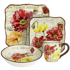 Le Fleur Poppies Dinnerware