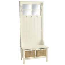 Alcott Antique White Hall Tree