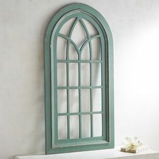 Rustic Teal Arch Wall Decor