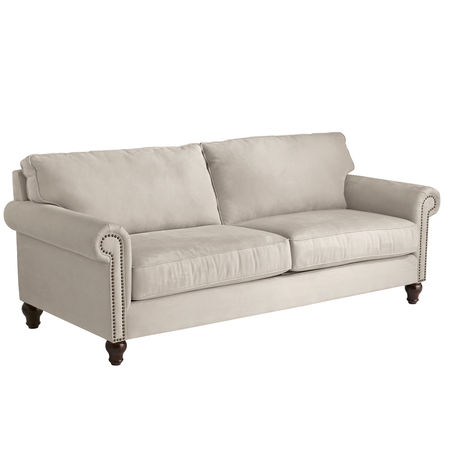 Alton Ecru Rolled Arm Sleeper Sofa