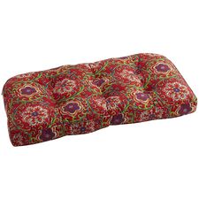 Large Contour Settee Cushion in Piper Red