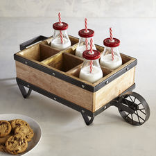 Wheelbarrow Bottle Caddy