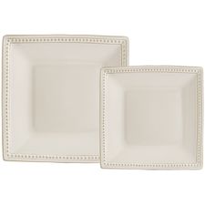 Spice Route Salt White Square Dinnerware