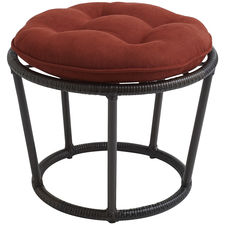 Papasan Mocha Outdoor Stool