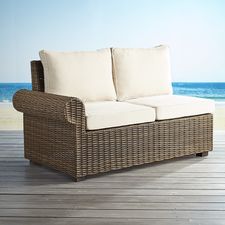 Echo Beach Latte Roll Left Arm Facing Loveseat