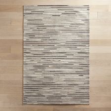 Cowhide Jacquard Patchwork 6x9 Rug