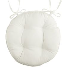 Round Bistro Cushion in Cabana Cream