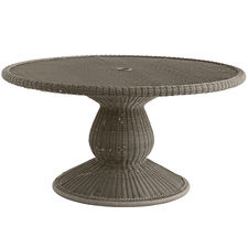 Sunset Pier 60" Gray Round Dining Table