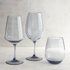 Clarity Smoke Gray Acrylic Stemware