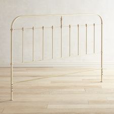 Darcey II Cast Iron King White Headboard