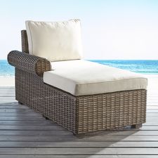 Echo Beach Latte Roll Arm Left Arm Facing Chaise
