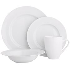 Luminous Porcelain White Dinnerware