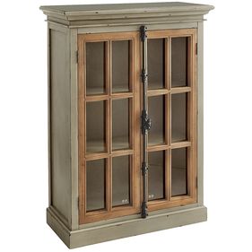 Cremone Linen Gray Low Cabinet
