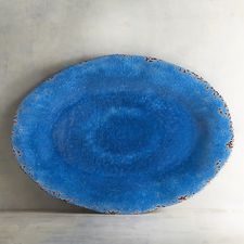 Carmelo Ocean  Oval Melamine Serving Platter 