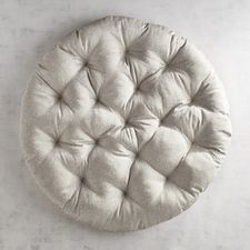 Champage Metallic Pebble Papasan Cushion